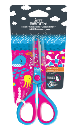 SCOLAIRE PAPETERIE - CISEAUX  OCEAN NEON