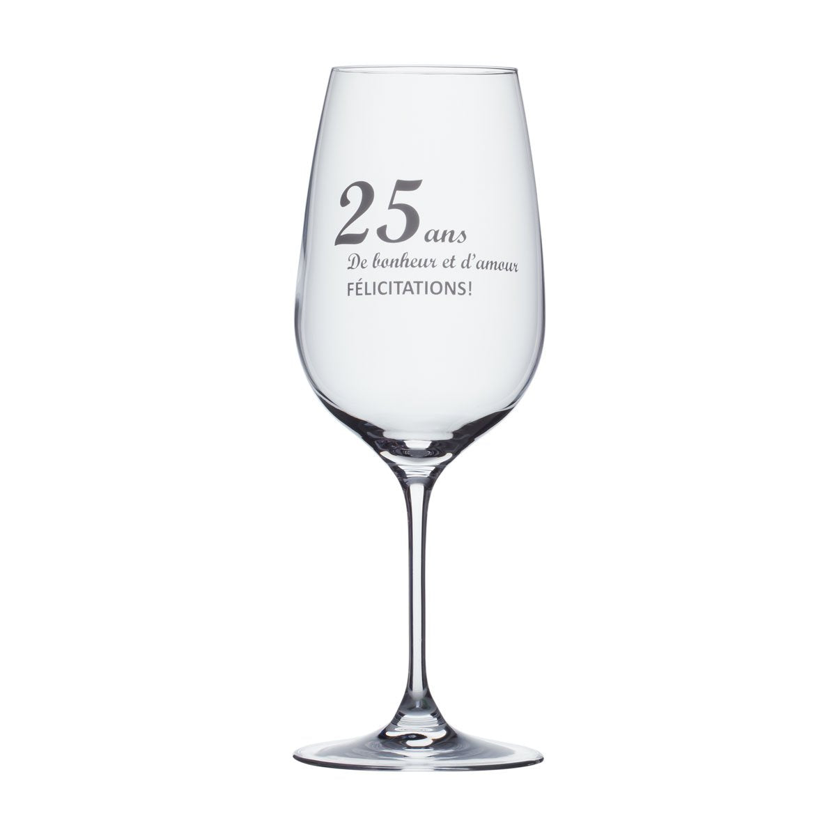 GARÇON DE TABLE - COFFRET VERRES À VIN "25 ANS D'AMOUR..."@2
