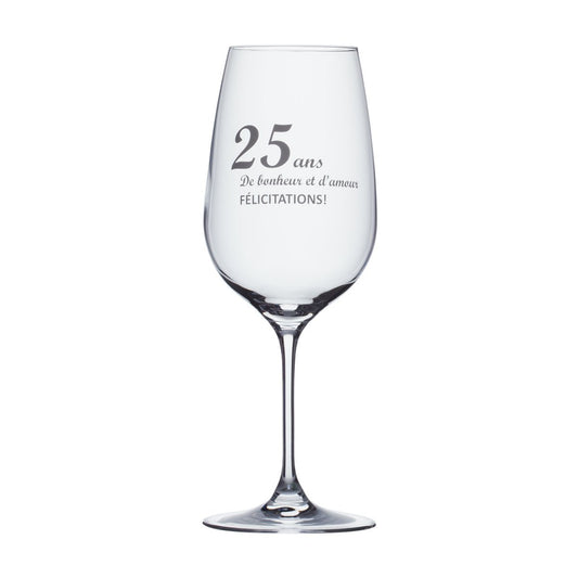 GARÇON DE TABLE - COFFRET VERRES À VIN "25 ANS D'AMOUR..."@2