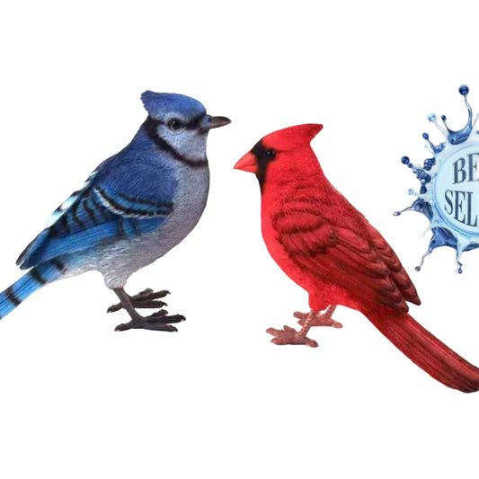 DECORATION OISEAU PIED METAL 2CHOIX