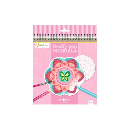 AVENUE MANDARINE - GRAFFY POP MANDALA "FILLE"