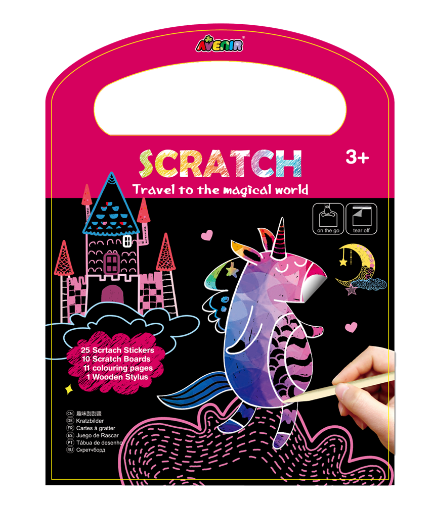 AVENIR - SCRATCH BOOK 3EN1 2 CHOIX ASST