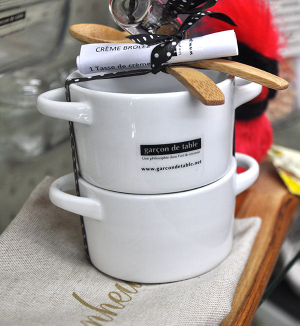 GARÇON DE TABLE - ENSEMBLE CREME BRULÉE POUR DEUX