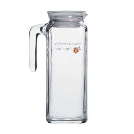 GARÇON DE TABLE - PICHET 40oz  "A CHACUN SON PETIT BONHEUR"